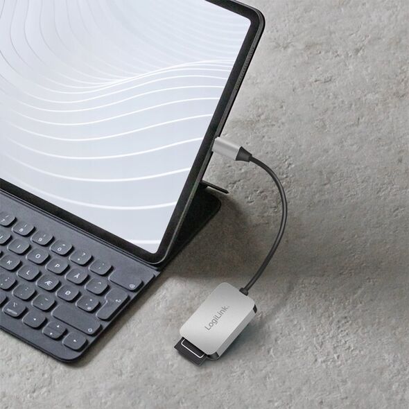 Czytnik LogiLink LogiLink USB 3.0 Dual-Kartenleser USB-C/SD/microSD alu