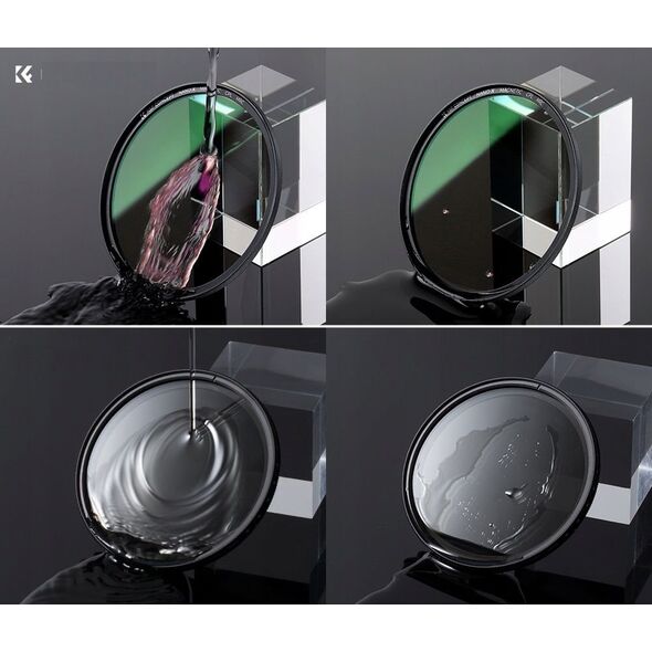 Zestaw 3w1 Filtr Polaryzacyjny Cpl Pierścień Magnetyczny Dekielek K&f 67 Mm / Sku.1705