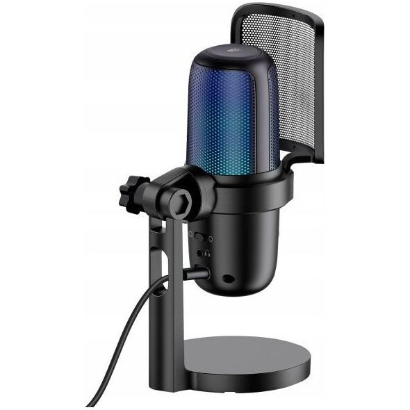 Mikrofon Pojemnościowy Gamingowy Studyjny 24bit 96khz Na Usb-c Rgb Statyw / Gmmc00022401 / Micro