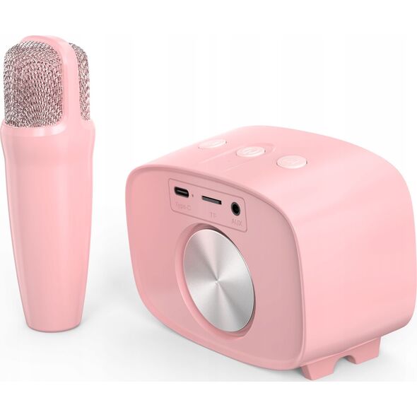 Głośnik Mikrofon Zestaw 2w1 Karaoke Na Bluetooth Aux Microsd Dla Dziecka / Myfirst Voice 2/ Różowy