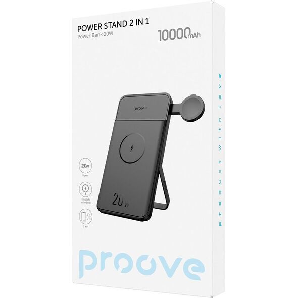 Powerbank Indukcja Qi Stojak Magsafe 2w1 Na Telefon + Zegarek 10000mah 20w / Power Stand