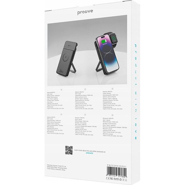 Powerbank Indukcja Qi Stojak Magsafe 2w1 Na Telefon + Zegarek 10000mah 20w / Power Stand