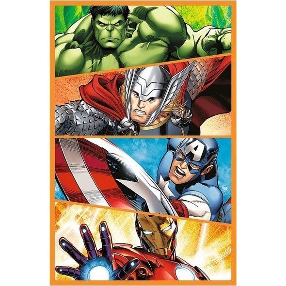 Puzzle 3x80 elementów Dni pełne akcji Avengers Trefl