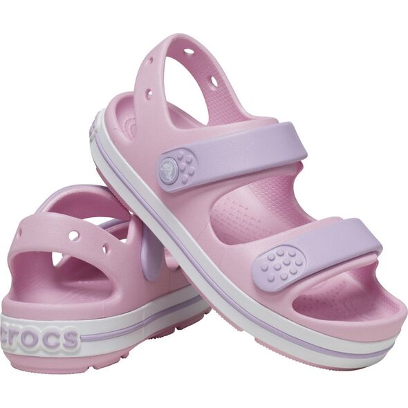 Crocs Sandały dla dzieci Crocs Crocband Cruiser różowe 209423 84I 28-29