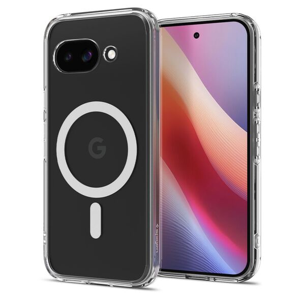 Θήκη SPIGEN ULTRA HYBRID MAG συμβατή με MagSafe για GOOGLE PIXEL 9A clear/white