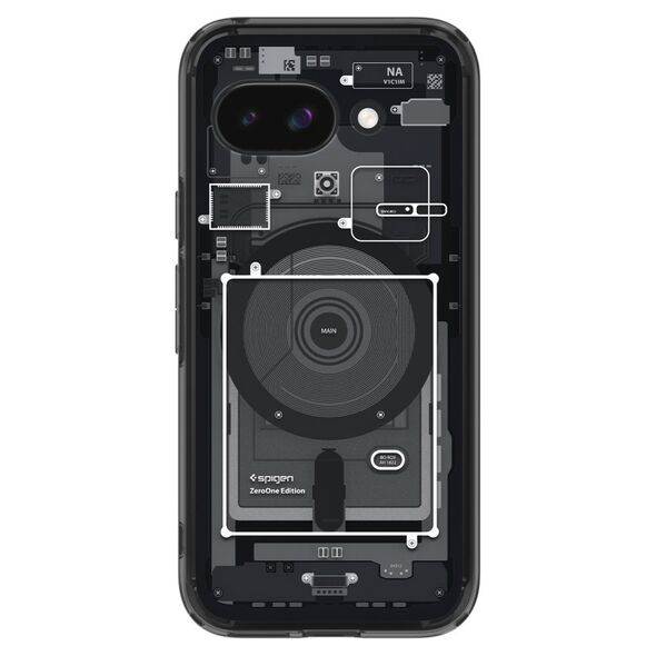 Θήκη SPIGEN ULTRA HYBRID MAG συμβατή με MagSafe για GOOGLE PIXEL 9A zero one black