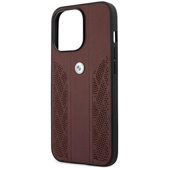 BMW Etui Bmw Bmhcp13Xrsppr Iphone 13 Pro Max 6,7" Czerwony/Red Hardcase Leather Curve Perforate