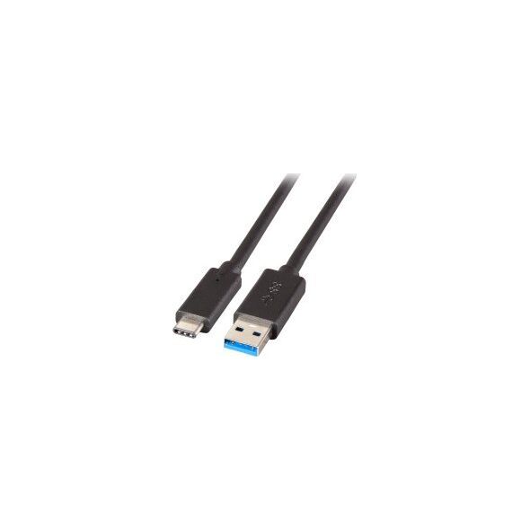 Kabel USB EFB USB-A - USB-C 1 m Czarny (K5282-3ASW.1)