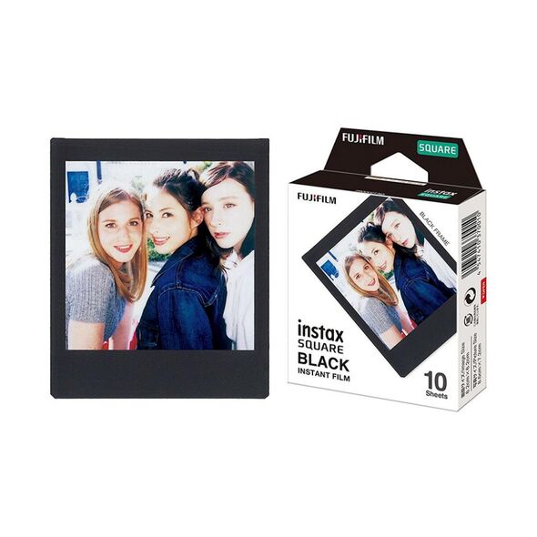 Fujifilm Color Instax Square Instant Φιλμ (10 Exposures) Black (16576532) (FJM16576532) έως 12 άτοκες Δόσεις