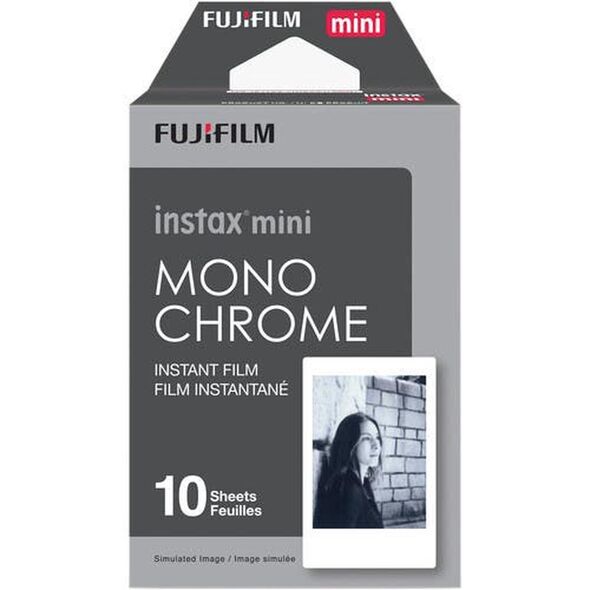 Fujifilm B&W/Monochrome Instax Mini Instant Φιλμ (10 Exposures) Monochrome (70100137913) (FJM70100137913) έως 12 άτοκες Δόσεις