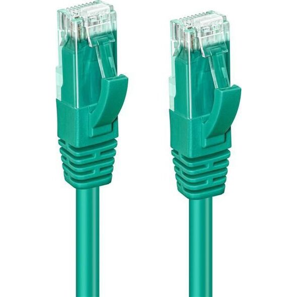 MicroConnect CAT6A UTP 0.3m Green LSZH