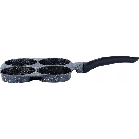 Patelnia Vilde Patelnia do Jajek Placków Pancakes Granitowa 4 Otwory Solidna VILDE 19x19cm