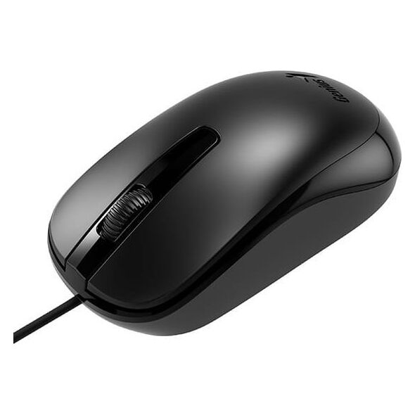 Mysz przewodowa, Genius DX-120, czarna, optyczna, 1200DPI, USB-C