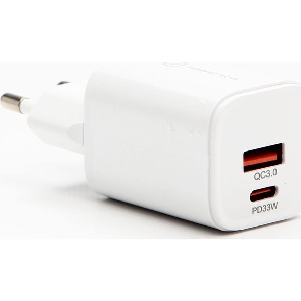 Powerton Zasilacz / sieciowy adapter 33W, 2-portowy, USB-C, USB-A
