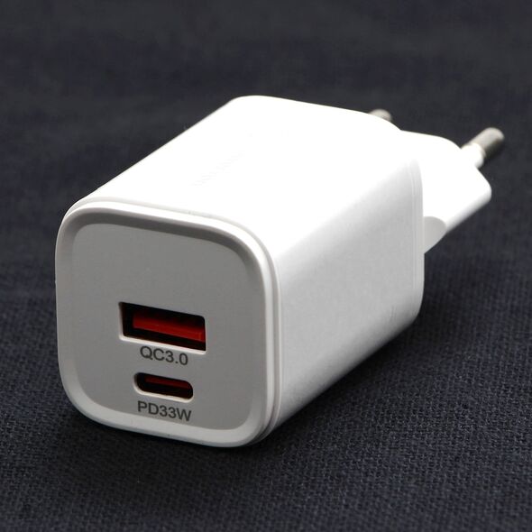 Powerton Zasilacz / sieciowy adapter 33W, 2-portowy, USB-C, USB-A