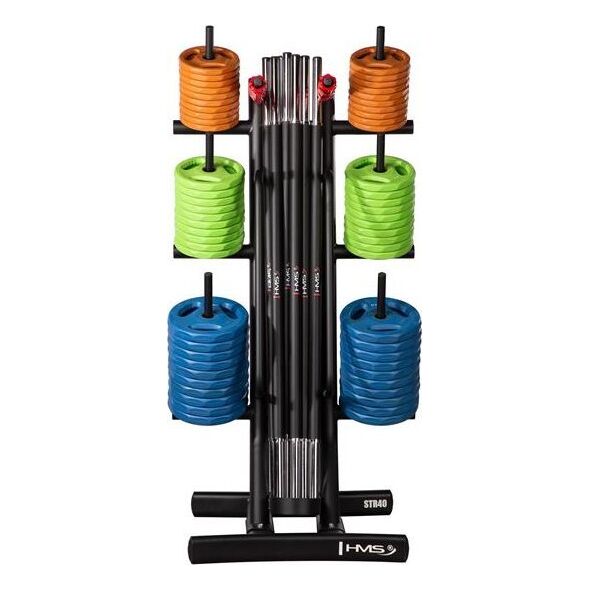 ZESTAW TRAINING PUMP SBP22 SZTANGA 10 x 20 KG (200 KG) + STOJAK STR40 HMS