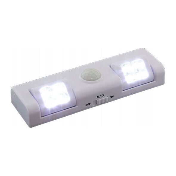 ECpower lampka czujnik ruchu i zmierzchu 8 LED biała uniwersalna (ZD26A)