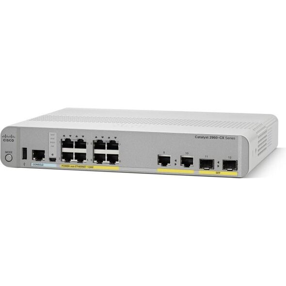 Switch Cisco WS-C2960CX-8PC-L