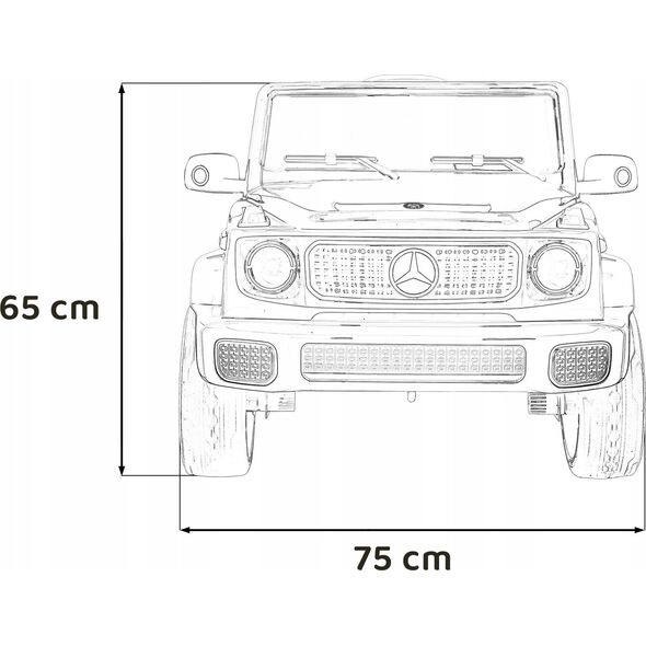 Mercedes Pojazd Mercedes Benz EQG Srebrny