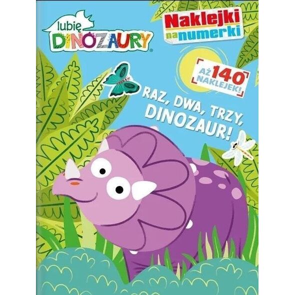 Media Service Zawada Lubię dinozaury. Naklejki na numerki cz.1
