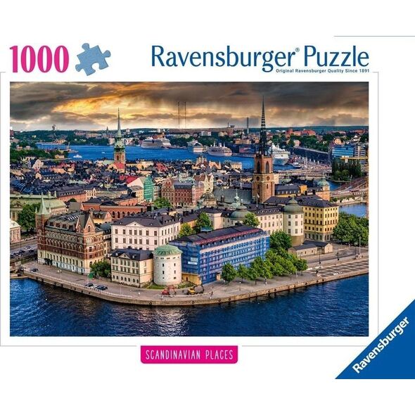 Ravensburger Puzzle Skandynawskie miasto widok 1000 elementów