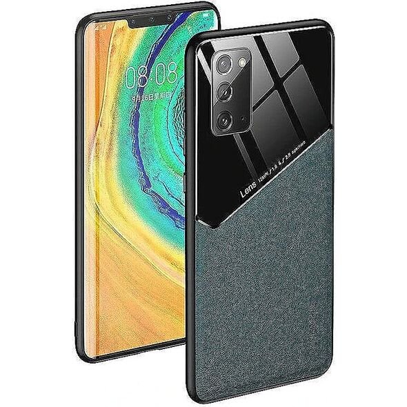 Θήκη Πλάτης από Δέρμα Mocco Lens για Samsung Galaxy A42 5G Πράσινο
