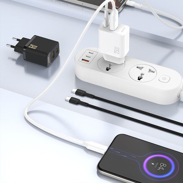 Φορτιστής τοίχου Dudao A27 25W GaN USB-C - λευκός