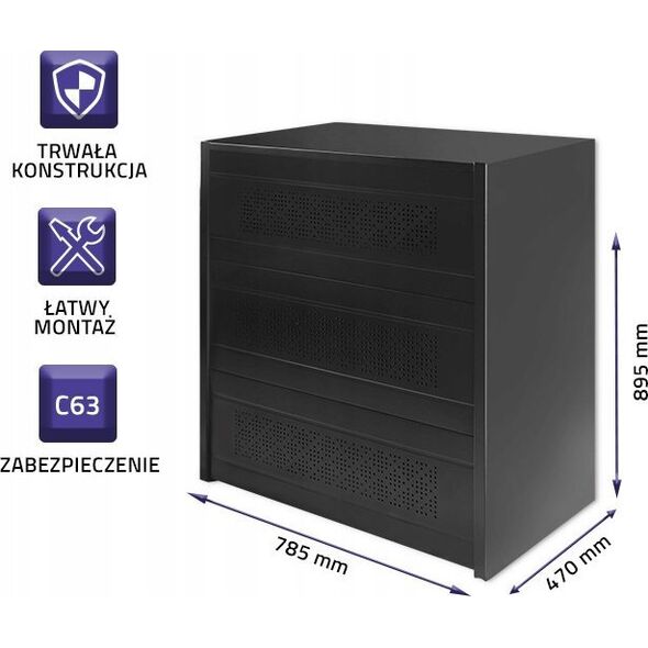 Θήκη μονάδας μπαταρίας QOLTEC | 24Ah | 12kW