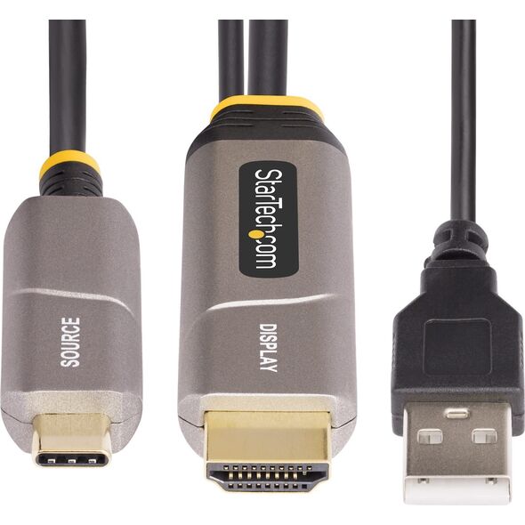 StarTech 146B-USBC-HDMI4K-AOC προσαρμογέας καλωδίου 15,2 m USB Type-C HDMI Τύπου A (Standard) Μαύρο