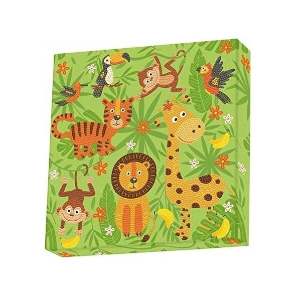 DOTZ BOX creativity set diamond painting jungle 28x28cm, 11NDBX027