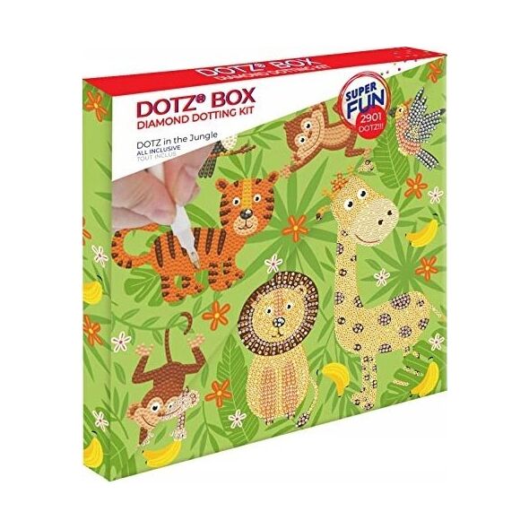 DOTZ BOX creativity set diamond painting jungle 28x28cm, 11NDBX027
