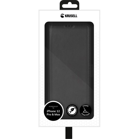 Krusell Krusell PhoneWalet iPhone 12/12 Pro 6,1" μαύρο/black 62158