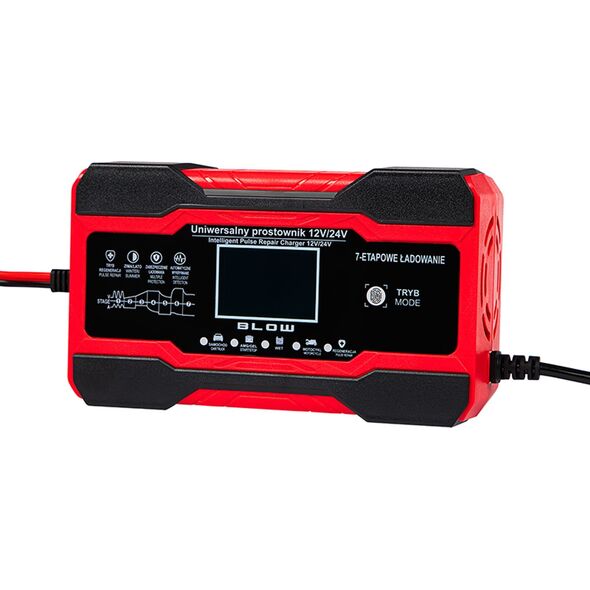 Blow 58-683# Prostownik automatyczny 12v/10a-24v/5a blow