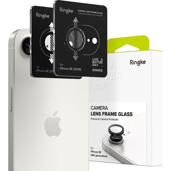 ΠΡΟΣΤΑΤΕΥΤΙΚΟ ΚΑΜΕΡΑΣ RINGKE CAMERA FRAME PROTECTOR 2-PACK IPHONE 16E BLACK
