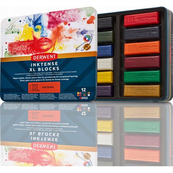Derwent XL Inktense Blocks 12 τεμ κουτί