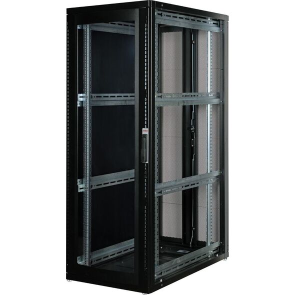 Roline ROLINE Serverschrank 48,26cm 19Zoll 36 HE 600x1000 BxT schwarz Plexiglas