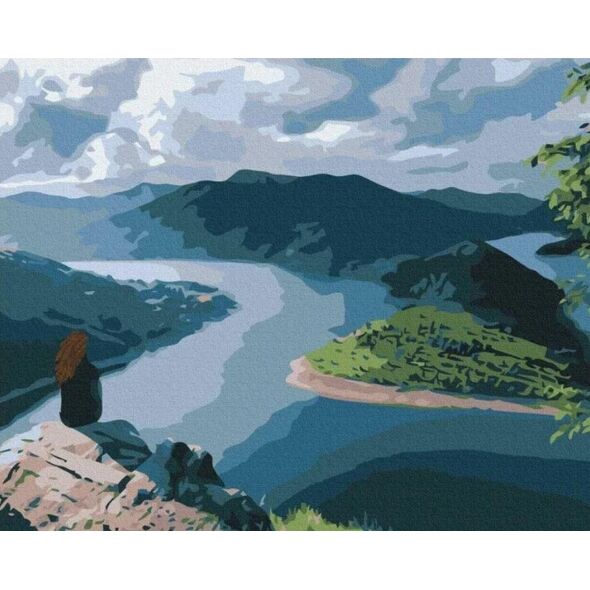 Malowanie po numerach - Podróżnik... 40x50cm