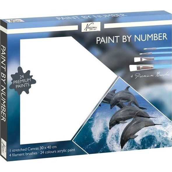 Malowanie po numerach - Dolphin 30x40cm