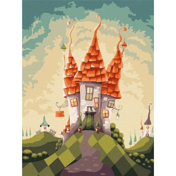 Malowanie po numerach - Bajeczny domek 30x40cm