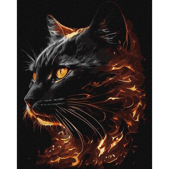 Malowanie po numerach - Ognista piękność 40x50cm