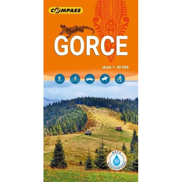 Mapa turystyczna - Gorce 1:40 000 laminat w.19 EDUKAMP