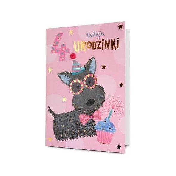 Karnet B6 Urodziny 4 EDUKAMP