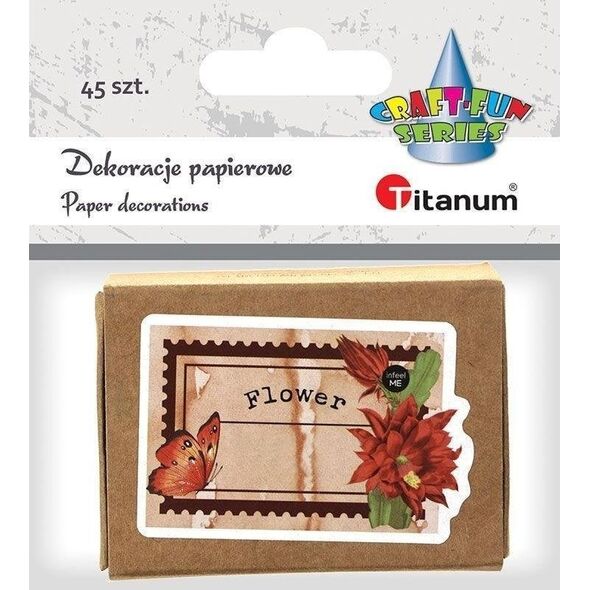 Dekoracje kartonowe notatki w pudełku 45szt EDUKAMP