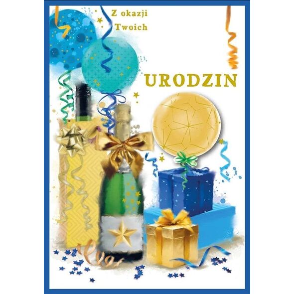 Karnet DK-1223 Urodziny (wymienne cyfry) EDUKAMP