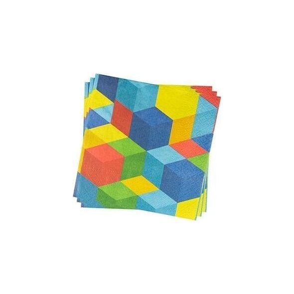 Serwetki Klocki 33x33cm 20szt EDUKAMP