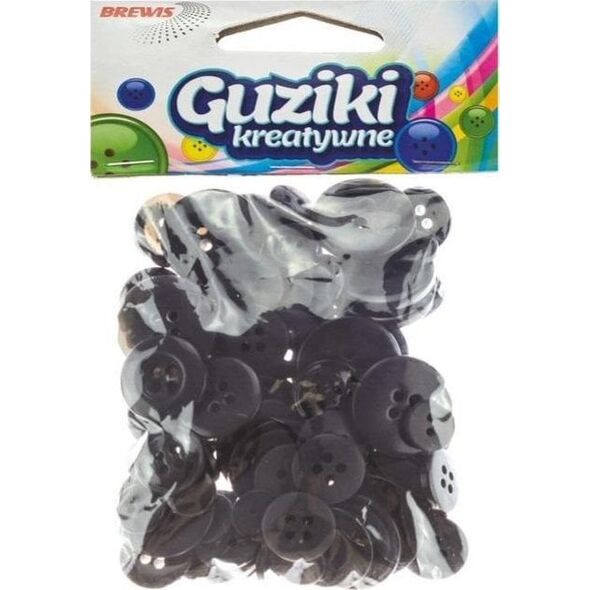 Guziki kreatywne czarne 40g EDUKAMP