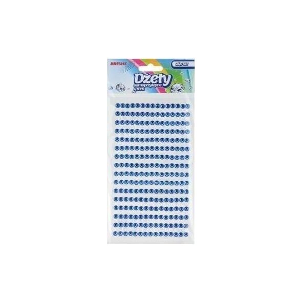 Dżety samoprzylepne niebieskie 4mm 240szt EDUKAMP