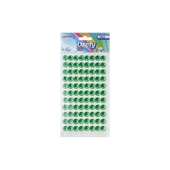 Dżety samoprzylepne zielone 8mm 88szt EDUKAMP