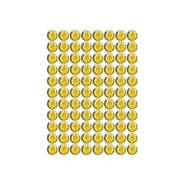 Dżety samoprzylepne złote 4mm 240szt EDUKAMP