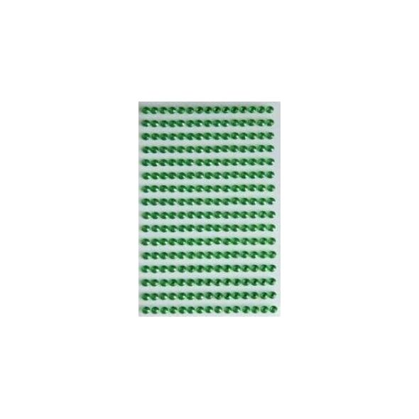 Dżety samoprzylepne zielone 6mm 140szt EDUKAMP
